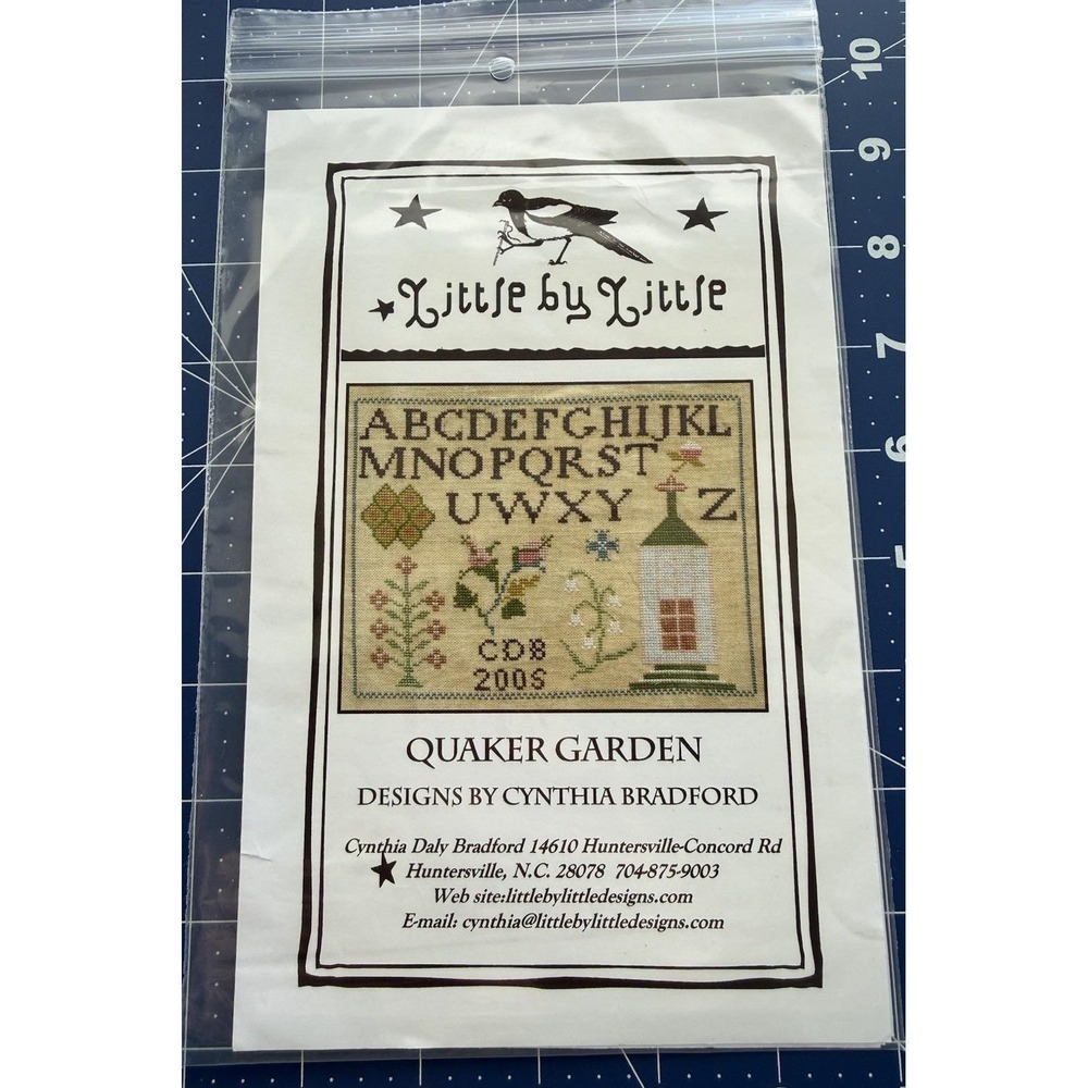 Little by Little Quaker Garden Counted Cross‎ Stitch Pattern